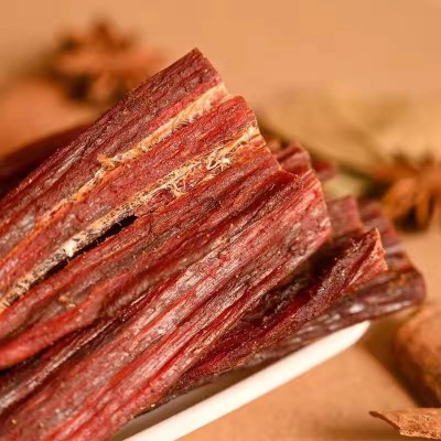 加工定制风干猪肉干手撕猪肉条即食牛肉干巴风味麻辣肉脯零食肉类图3