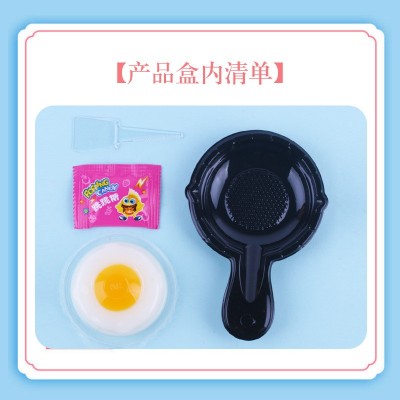 元美18g袋装煎蛋布丁果冻+跳跳糖挂条迷你荷包蛋儿童糖玩零食批发图4