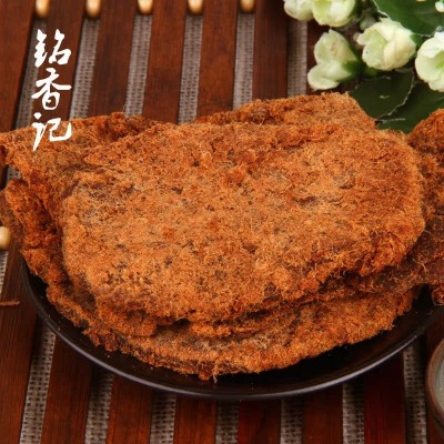 厂家批发五香猪肉片 手撕猪肉干 配方肉片休闲零食肉干批发图1