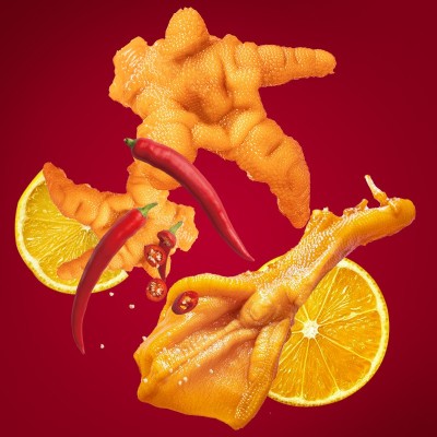 爱尝无骨鸭掌凤爪柠檬酸辣卤味熟食休闲零食小吃厂家直销整箱批发图3