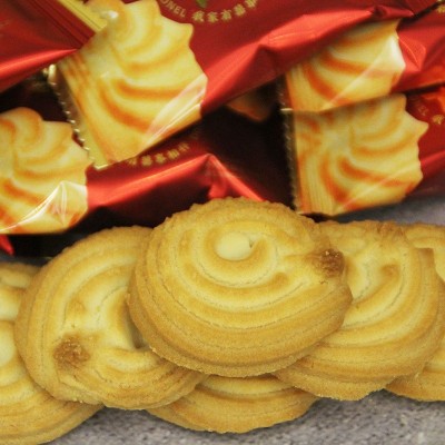 金冠多能多曲奇牛奶喜饼双喜糖果喜饼干结婚休闲零食散装小吃早餐图2