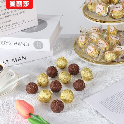 爱丽莎散装喜糖威化巧克力休闲零食伴手礼婚庆喜糖批发20斤/箱图5