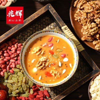 油茶面五仁咸油茶400g兆辉油茶早餐代餐粉清真食品炒面粉图3