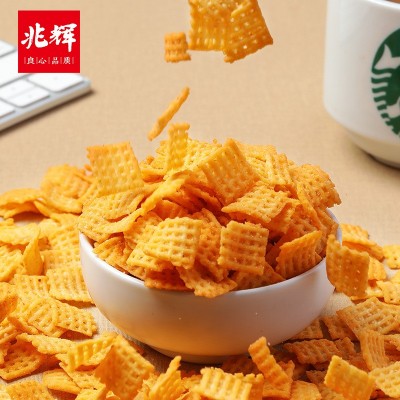 兆辉花椒锅巴膨化休闲零食麻辣小吃多种口味办公室零食批发代发图3