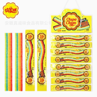 阿尔卑斯珍宝珠酸条糖批发长条糖果味软糖橡皮糖儿童创意零食批发图2