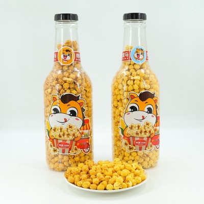网红零食爆米花焦糖味奶油膨化玉米零食半人高漂流瓶6瓶装850g图2