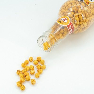 网红零食爆米花焦糖味奶油膨化玉米零食半人高漂流瓶6瓶装850g图3