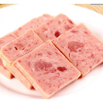 长城牌小白猪火腿猪肉罐头即食小猪午餐肉户外下饭菜 198g*6罐装图3
