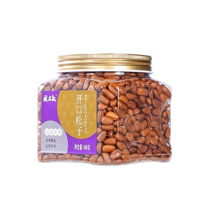 核工记东北开口松子大颗粒500g坚果罐装原味干货零食干果散装代发图4
