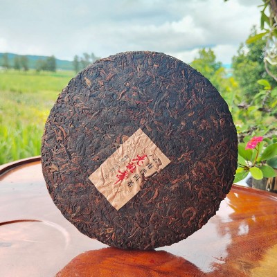 老班章普洱熟茶勐海布朗山陈年普洱茶老茶厂家批发熟普茶饼图2