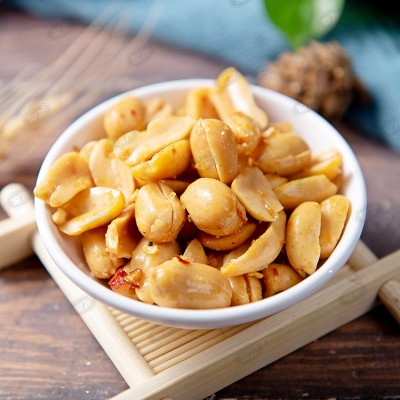 盒装花生米原味椒盐香辣口味220g下酒菜休闲零食商用小吃整箱批发图5