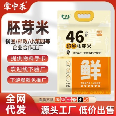东北大米5斤一袋包邮胚芽米2.5kg直播爆款一件代发分销新大米批发