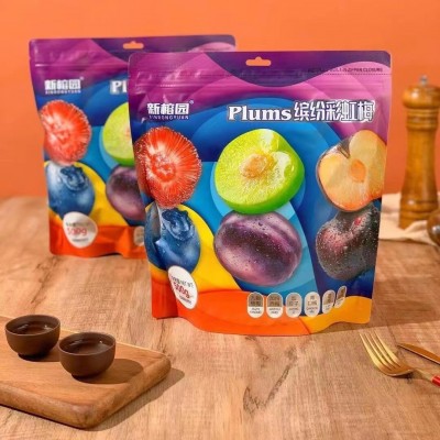 新榕园缤纷彩虹梅加州西梅青口梅杨梅蓝莓蜜饯梅子果干零食组合装