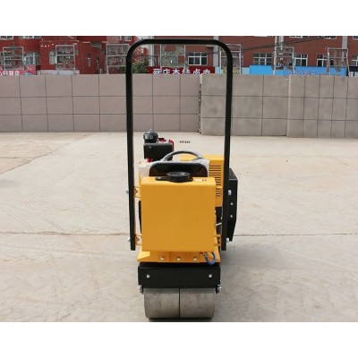 小型0.8吨路通双钢轮驱动压路机 路面工程压实作业 压实密度高