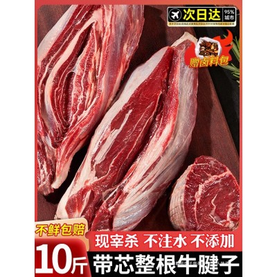 原切新鲜牛腱子肉生鲜金钱腱芯牛肉10斤即食前腿冷冻商用