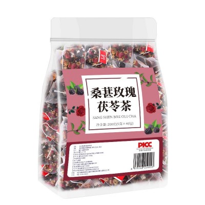 桑葚玫瑰茯苓茶独立三角包百合组合养生花茶批发早C晚 A茶源头