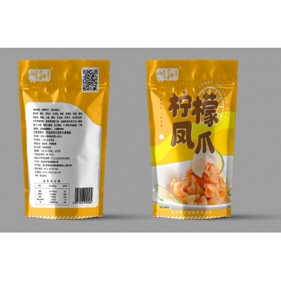 柠檬无骨鸡爪酸辣300g装商用半成品摆摊餐饮食材脱骨凤爪