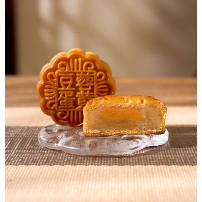 传统广式月饼豆沙五仁蛋黄莲蓉桃山皮流心中秋节送礼定LOGO制团购